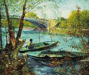 Fishing in the Spring, Pont de Clichy, Vincent Van Gogh